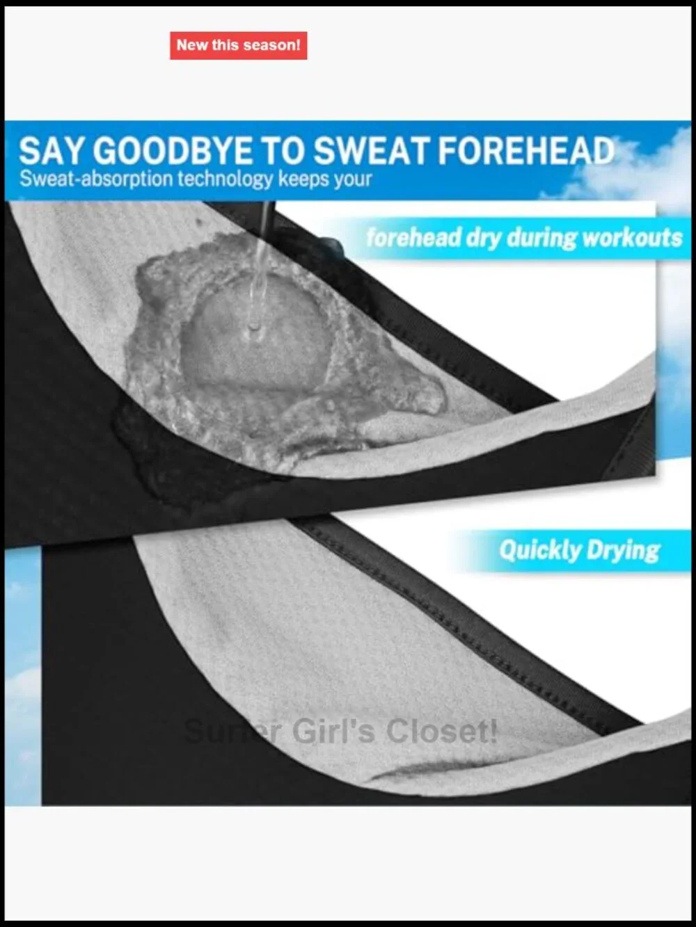 UPF 50+ Lightweight Breathable Quick-Dry Visor for Tennis Golf Running